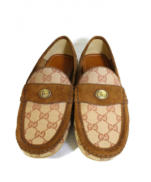 GUCCI（グッチ）GUCCI (グッチ) ドライビングシューズ ベージュ サイズ:6の古着・服飾アイテム