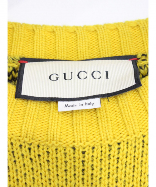 GUCCI（グッチ）GUCCI (グッチ) ブラックバッドニット サイズ:Mの古着・服飾アイテム