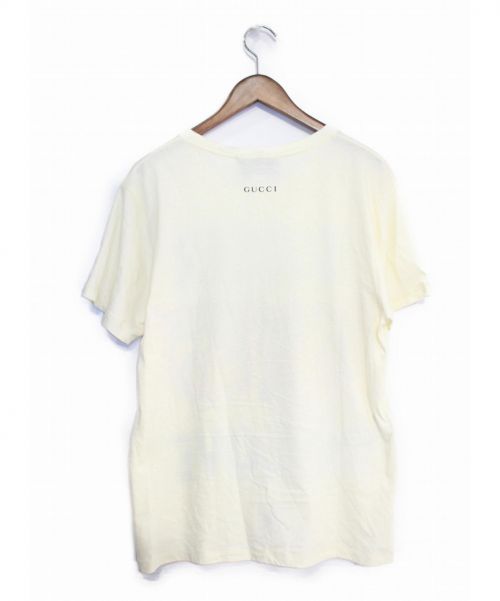 GUCCI（グッチ）GUCCI (グッチ) タイガープリントスパンコールTシャツ アイボリー サイズ:XSの古着・服飾アイテム