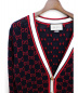 GUCCI (グッチ) 19SS ジャガードカーディガン ネイビー サイズ:M：59800円