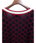 中古・古着 GUCCI (グッチ) 19SS ジャガードカーディガン ネイビー サイズ:M：59800円