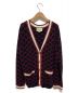 GUCCI（グッチ）の古着「ジャガードカーディガン」｜ネイビー