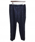 GUCCIグッチ）の古着「19AW/シンボルズ ジャガードパンツ」｜ネイビー
