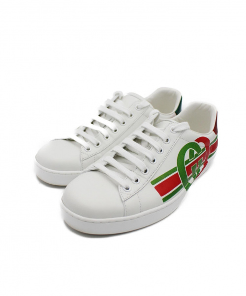 GUCCI（グッチ）GUCCI (グッチ) インターロッキングG スニーカー ホワイト サイズ:6の古着・服飾アイテム