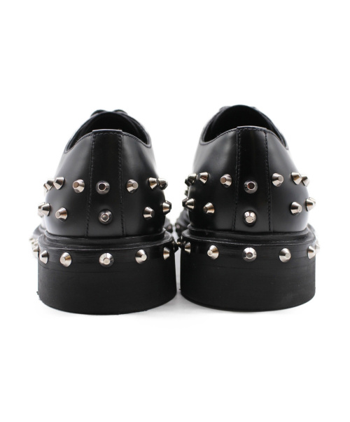 PRADA（プラダ）PRADA (プラダ) NERO/スタッズレザーシューズ ブラック サイズ:6の古着・服飾アイテム
