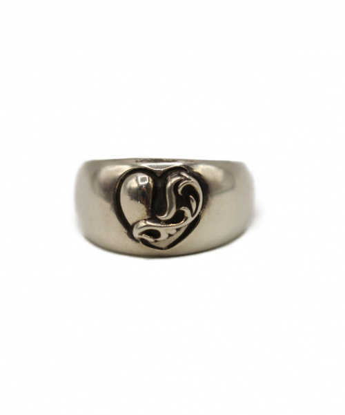 CHROME HEARTS（クロムハーツ）CHROME HEARTS (クロムハーツ) HEART IN BAND RING サイズ:22号の古着・服飾アイテム