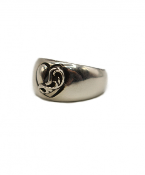 CHROME HEARTS（クロムハーツ）CHROME HEARTS (クロムハーツ) HEART IN BAND RING サイズ:22号の古着・服飾アイテム