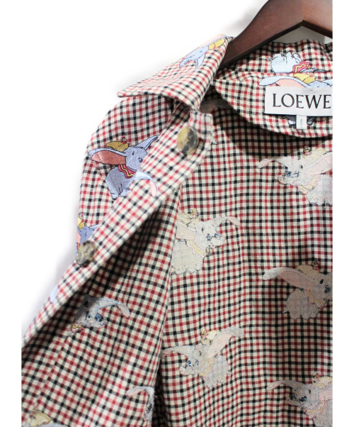 LOEWE（ロエベ）LOEWE (ロエベ) ダンボジャケット ホワイト×ブラック×レッド サイズ:46の古着・服飾アイテム