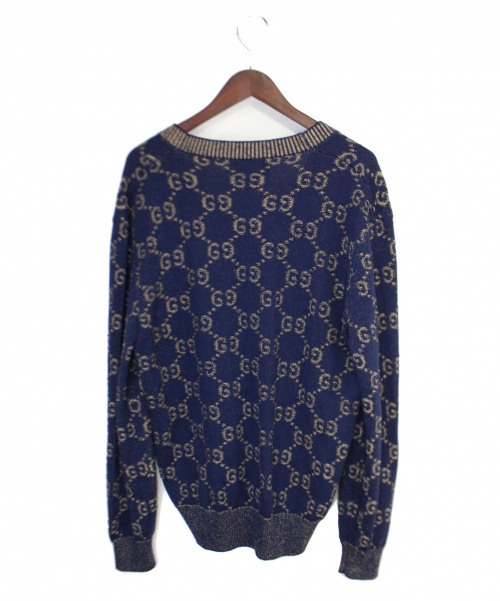 GUCCI（グッチ）GUCCI (グッチ) カーディガン インディゴ サイズ:Mの古着・服飾アイテム