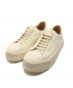 JIL SANDERジルサンダー）の古着「Leather Creeper Sneakers」｜ホワイト