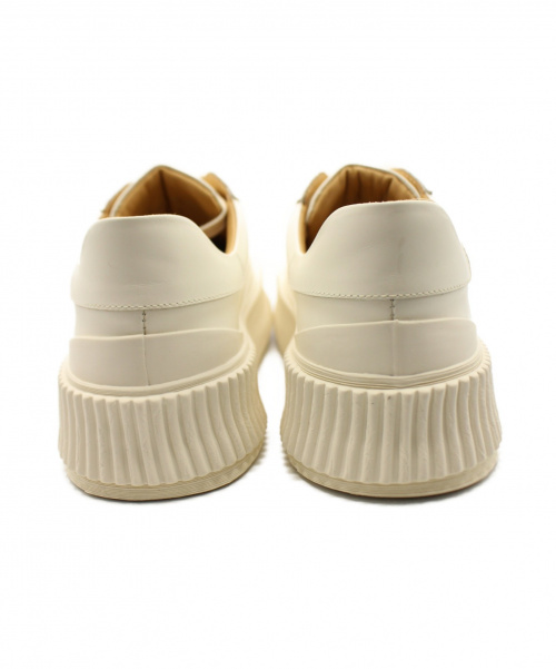 JIL SANDER（ジルサンダー）JIL SANDER (ジルサンダー) Leather Creeper Sneakers ホワイト サイズ:39の古着・服飾アイテム