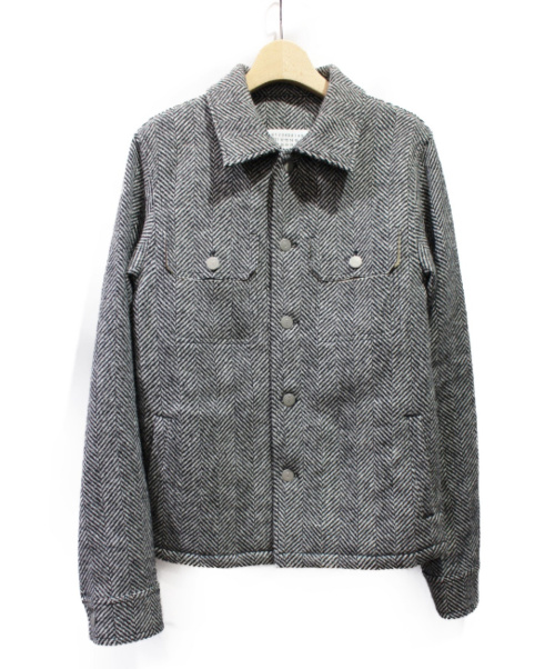 Maison Margiela（メゾンマルジェラ）Maison Margiela (メゾンマルジェラ) 19AW ツイードジャケット  グレー サイズ:44の古着・服飾アイテム