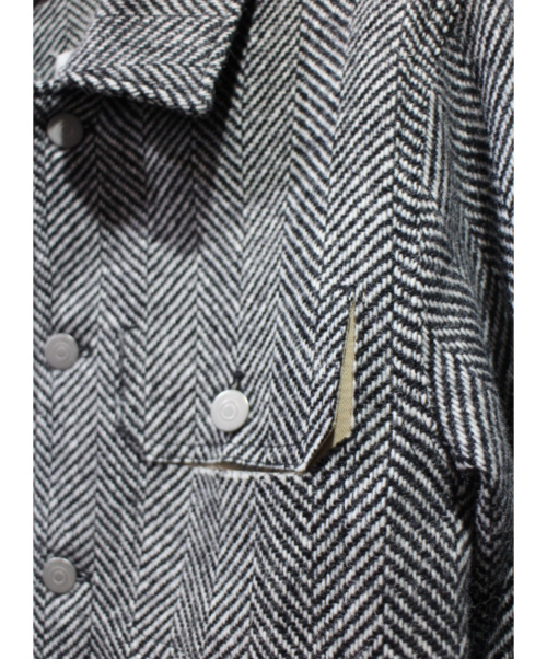 Maison Margiela（メゾンマルジェラ）Maison Margiela (メゾンマルジェラ) 19AW ツイードジャケット  グレー サイズ:44の古着・服飾アイテム