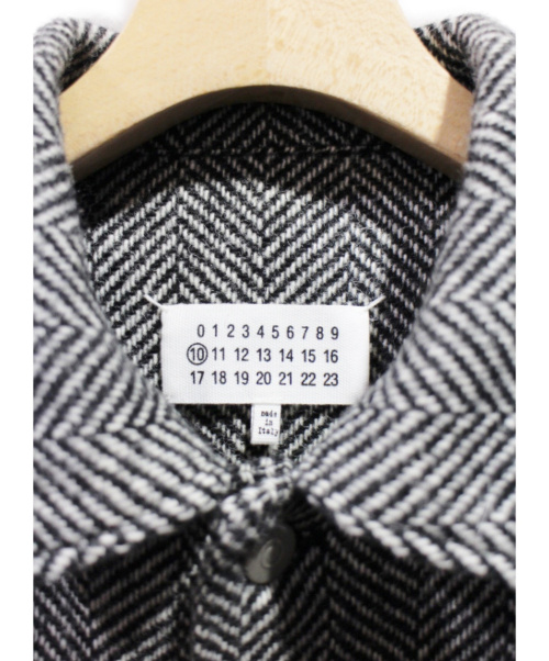 Maison Margiela（メゾンマルジェラ）Maison Margiela (メゾンマルジェラ) 19AW ツイードジャケット  グレー サイズ:44の古着・服飾アイテム