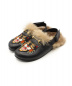 GUCCI（グッチ）の古着「アングリーキャットファーサンダル」｜ブラック