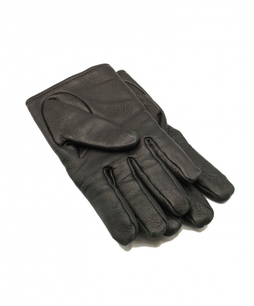 CHROME HEARTS（クロムハーツ）CHROME HEARTS (クロムハーツ) レザーグローブ ブラック サイズ:8の古着・服飾アイテム