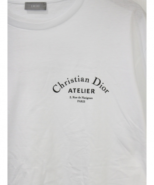Dior（ディオール）DIOR (ディオール) アトリエTシャツ ホワイト サイズ:Ｍの古着・服飾アイテム