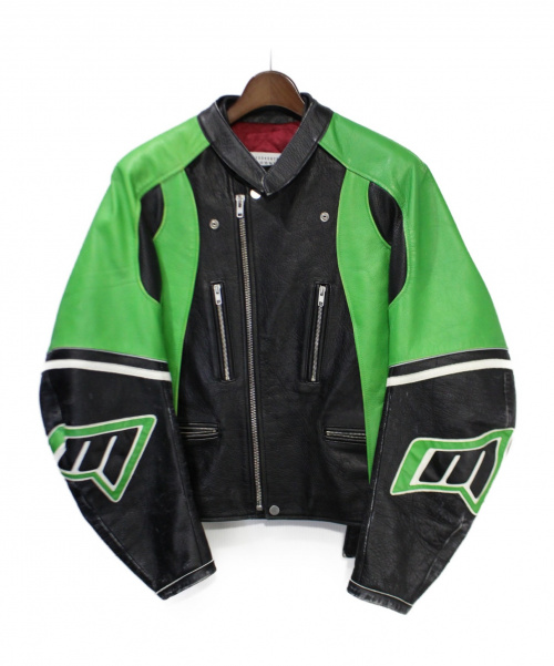 Maison Margiela（メゾンマルジェラ）Maison Margiela (メゾンマルジェラ) 19AW レーシングライダースジャケット ブラック サイズ:50の古着・服飾アイテム