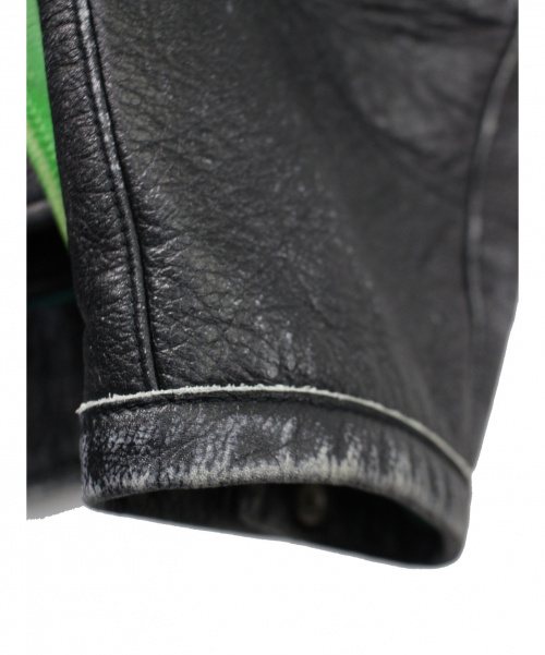 Maison Margiela（メゾンマルジェラ）Maison Margiela (メゾンマルジェラ) 19AW レーシングライダースジャケット ブラック サイズ:50の古着・服飾アイテム