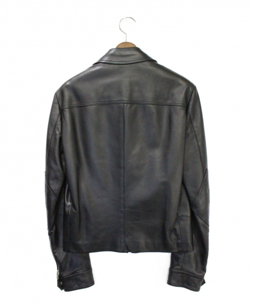 BALENCIAGA（バレンシアガ）BALENCIAGA (バレンシアガ) レザージャケット ブラック サイズ:44の古着・服飾アイテム