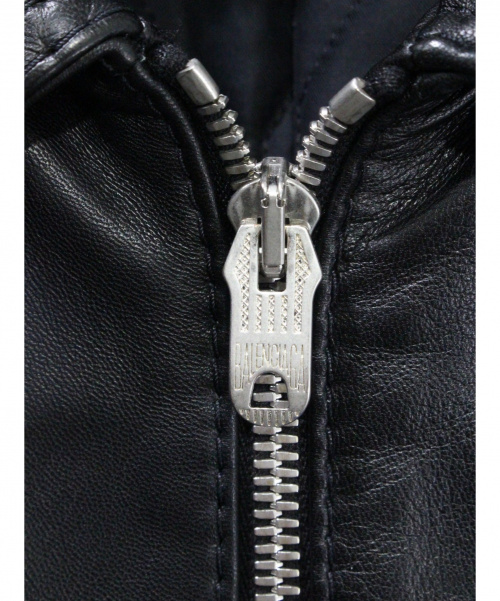 BALENCIAGA（バレンシアガ）BALENCIAGA (バレンシアガ) レザージャケット ブラック サイズ:44の古着・服飾アイテム