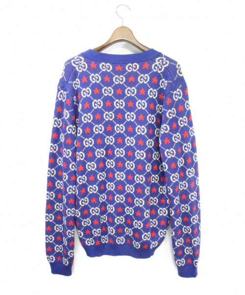 GUCCI（グッチ）GUCCI (グッチ) カーディガン ネイビー サイズ:Ｌの古着・服飾アイテム