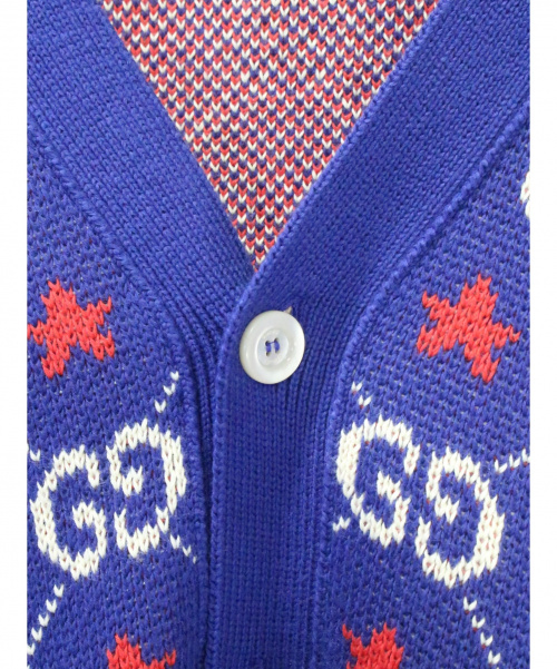 GUCCI（グッチ）GUCCI (グッチ) カーディガン ネイビー サイズ:Ｌの古着・服飾アイテム