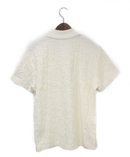 LOUIS VUITTON（ルイ ヴィトン）LOUIS VUITTON (ルイヴィトン) LVエレクトリックタオルポロ ホワイト サイズ:Sの古着・服飾アイテム