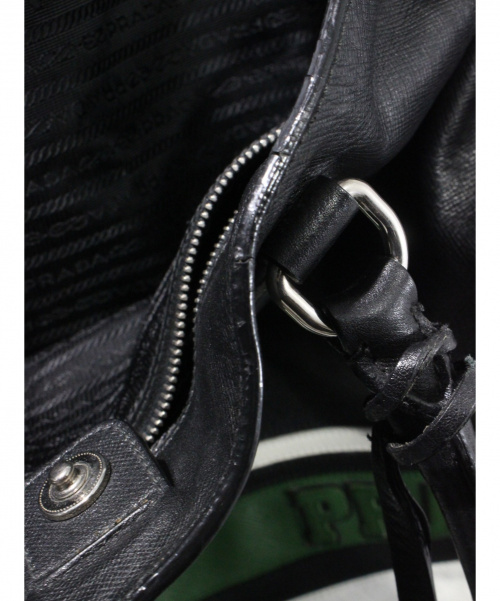 PRADA（プラダ）PRADA (プラダ) 2WAY サフィアーノトートバッグ ブラック サイズ:-の古着・服飾アイテム