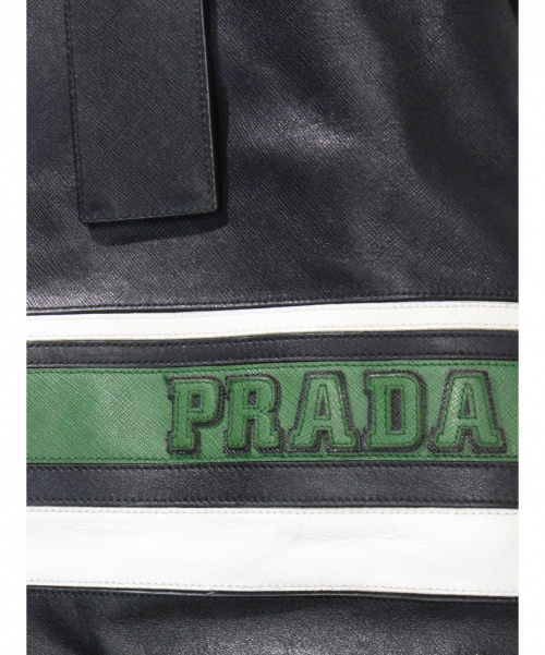 PRADA（プラダ）PRADA (プラダ) 2WAY サフィアーノトートバッグ ブラック サイズ:-の古着・服飾アイテム