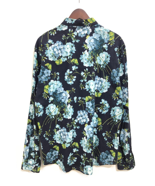 GUCCI（グッチ）GUCCI (グッチ) ブルームス 花柄シャツ ネイビー×ブルー サイズ:43の古着・服飾アイテム