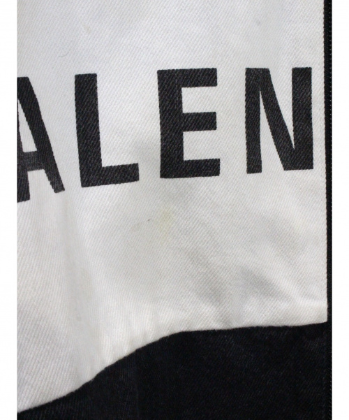 BALENCIAGA（バレンシアガ）BALENCIAGA (バレンシアガ) ナイロンデニムジャケット ホワイト×ブラック サイズ:34の古着・服飾アイテム