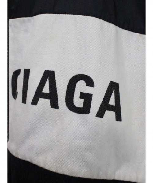 BALENCIAGA（バレンシアガ）BALENCIAGA (バレンシアガ) ナイロンデニムジャケット ホワイト×ブラック サイズ:34の古着・服飾アイテム