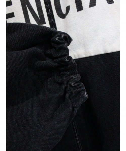 BALENCIAGA（バレンシアガ）BALENCIAGA (バレンシアガ) ナイロンデニムジャケット ホワイト×ブラック サイズ:34の古着・服飾アイテム