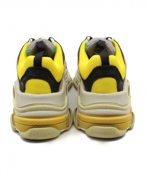 BALENCIAGA（バレンシアガ）BALENCIAGA (バレンシアガ) TRIPLE S グリーン×イエロー サイズ:39の古着・服飾アイテム