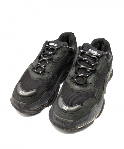 BALENCIAGA（バレンシアガ）BALENCIAGA (バレンシアガ) TRIPLE S ブラック サイズ:42の古着・服飾アイテム