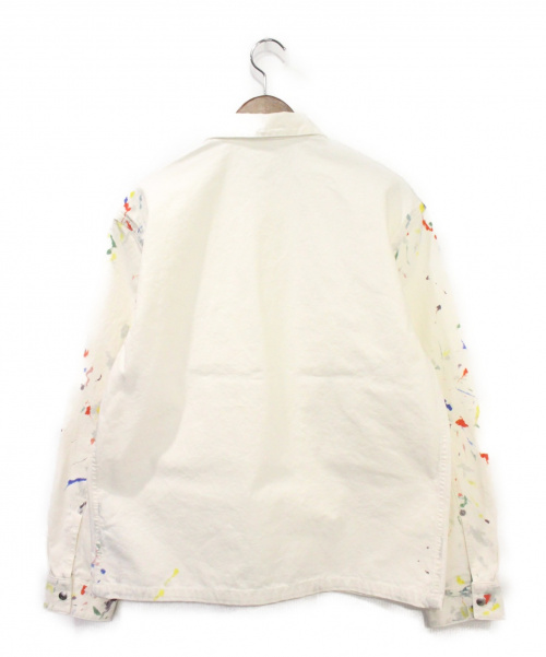 Dior（ディオール）DIOR (ディオール) 21SS ペイント オーバーシャツ ホワイト サイズ:48の古着・服飾アイテム
