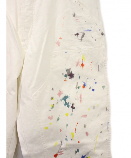 Dior（ディオール）DIOR (ディオール) 21SS ペイント カーペンターパンツ ホワイト サイズ:W31の古着・服飾アイテム