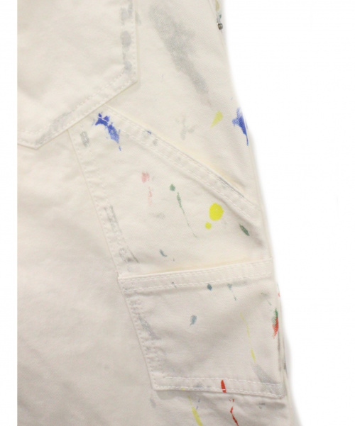 Dior（ディオール）DIOR (ディオール) 21SS ペイント カーペンターパンツ ホワイト サイズ:W31の古着・服飾アイテム