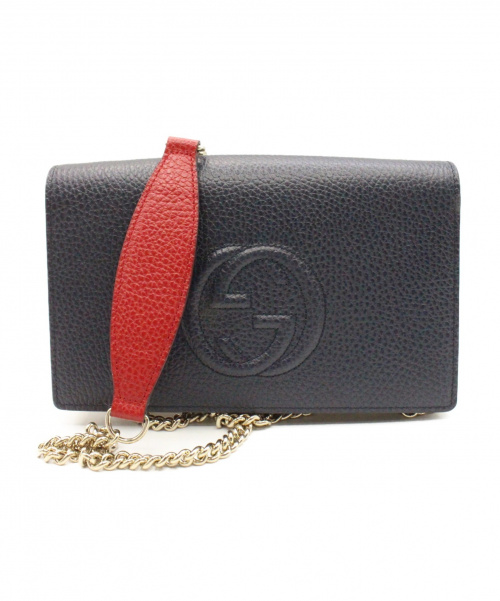 GUCCI（グッチ）GUCCI (グッチ) インターロッキングショルダーバッグ トリコロールカラー サイズ:- 407041・496334の古着・服飾アイテム