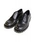 PRADA（プラダ）の古着「スタッズダービーシューズ」｜ブラック