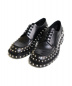 PRADA（プラダ）の古着「スタッズダービーシューズ」｜ブラック