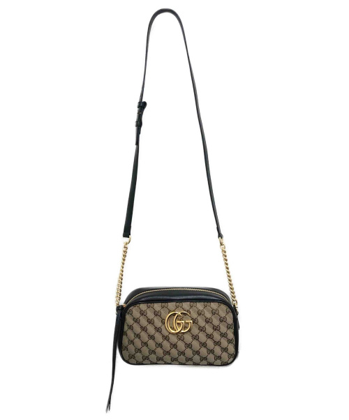 GUCCI（グッチ）GUCCI (グッチ) GGマーモントスモールショルダーバッグ ベージュ サイズ:- 447632 213317の古着・服飾アイテム
