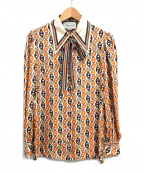 GUCCIグッチ）の古着「20SS チェーン柄シルクブラウス」｜ベージュ