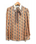 GUCCI（グッチ）の古着「20SS チェーン柄シルクブラウス」｜ベージュ