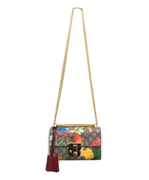 GUCCI（グッチ）GUCCI (グッチ) パドロックチェーンショルダーバッグ ベージュ サイズ:- 409487-562600の古着・服飾アイテム