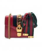 GUCCIグッチ）の古着「シルヴィ チェーンショルダーバッグ」｜レッド