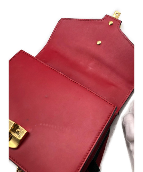GUCCI（グッチ）GUCCI (グッチ) シルヴィ チェーンショルダーバッグ レッド サイズ:- 431666-493075の古着・服飾アイテム