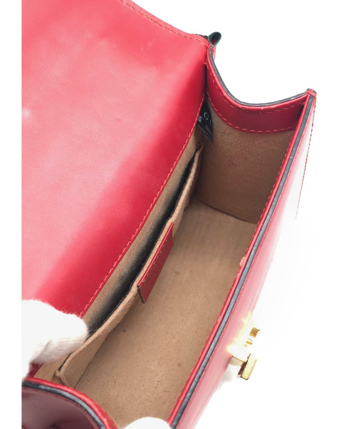 GUCCI（グッチ）GUCCI (グッチ) シルヴィ チェーンショルダーバッグ レッド サイズ:- 431666-493075の古着・服飾アイテム