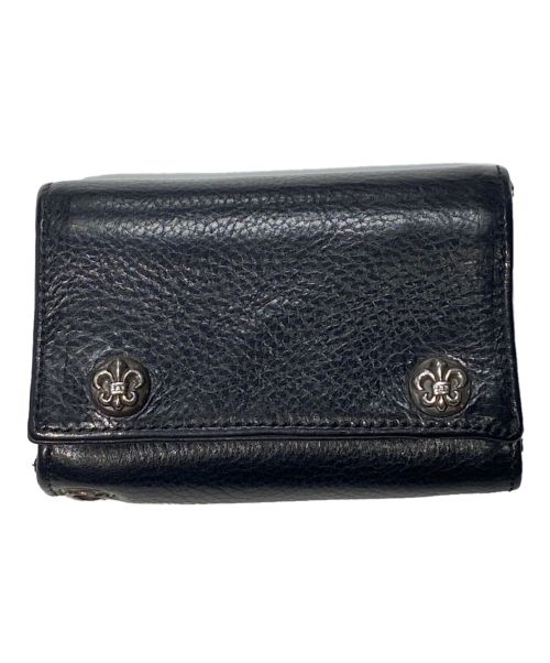 CHROME HEARTS（クロムハーツ）CHROME HEARTS (クロムハーツ) 3FOLD WALLET ブラックの古着・服飾アイテム